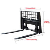 Fork Attachment Suits For HY1025C/HY1050C/HY1065C Mini Skid Steer Loader | HUAYEE HYL01